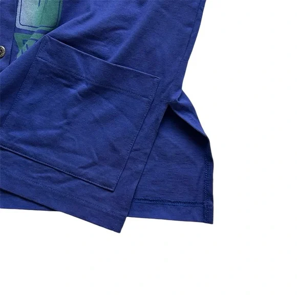 Vintage 90s Art Student Dragonfly Floral Cardigan Purple Small - Picture 3 of 6